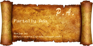 Partelly Ada névjegykártya